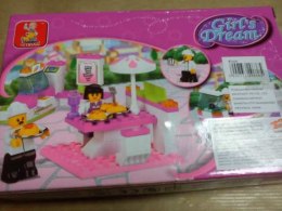 KLOCKI SLUBAN 102 ELEMENTY - BAR NA KÓŁKACH