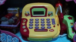 KASA SKLEPOWA Z KALKULATOREM, MIKROFONEM I ZAKUPAMI