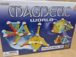KLOCKI MAGNETYCZNE MAGNETIC WORLD PANELS 50 elem.