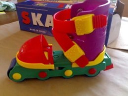 Łyżworolki regulowane z hamulcem dla najmłodszych. PRZECENA!