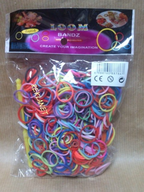 ATESTOWANE GUMKI LOOM BANDZ DO ZAPLATANIA, 600szt MIX KOLOR. CERTYFIKAT BEZPIECZEŃSTWA