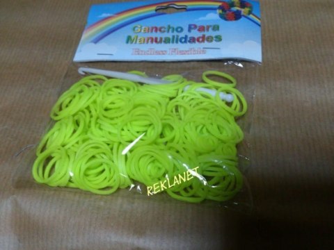 GUMKI DO WYPLATANIA BIŻUTERII 200szt Z SZYDEŁKIEM