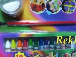 NIETOKSYCZNE KREDKI DO MALOWANIA TWARZY 12 KOLORÓW