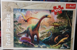 PUZZLE TREFL - DINOZAURY, 100 el.