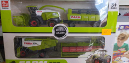 ZESTAW MASZYN ROLNICZYCH - 2 KOMBAJNY. MODELE METALOWO-PLASTIKOWE