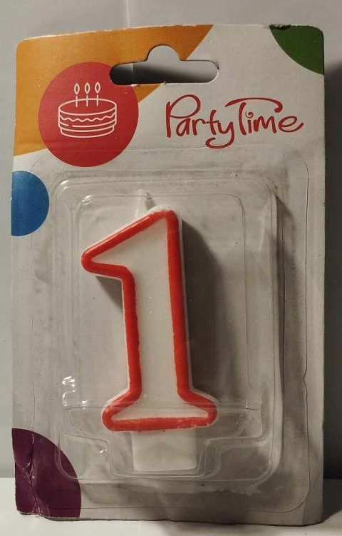 ŚWIECZKA URODZINOWA CYFRA 6,5CM