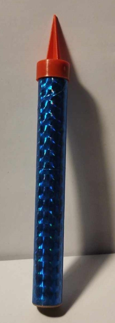 NIEBIESKA RACA NA TORT. FONTANNA URODZINOWA JORGE, 12cm NA SZTUKI