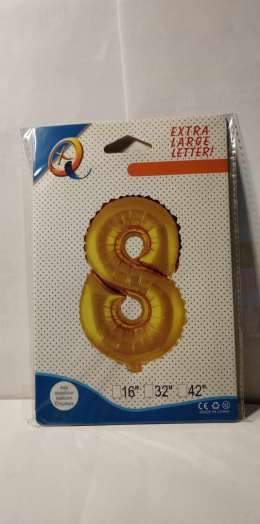 BALONY NA HEL CYFRA ZŁOTA, 106cm