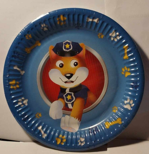 TALERZE URODZINOWE. PAPIEROWE TALERZYKI NA IMPREZĘ DLA DZIECI. OP. 8 SZTUK.