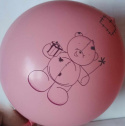 DUŻE BALONY GUMOWE NA ROCZEK Z NADRUKAMI.