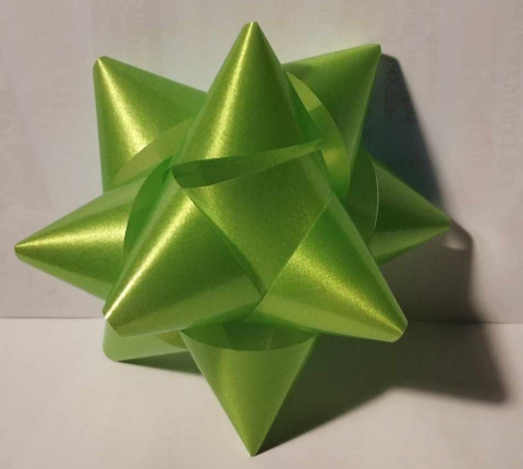 KOKARDA PREZENTOWA DO NAKLEJENIA NA PREZENT. METALICZNA ROZETA, ŚR. 10cm