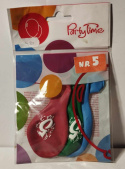TRADYCYJNE BALONY LATEKSOWE 25cm, Z CYFRĄ, NA URODZINY. KPL. 3 szt.
