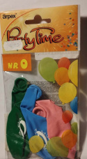 TRADYCYJNE BALONY LATEKSOWE 25cm, Z CYFRĄ, NA URODZINY. KPL. 3 szt.