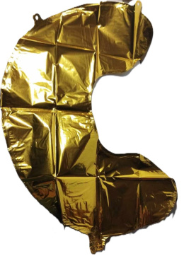 BALON LITERKA ZŁOTA 40cm.