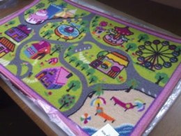 MATA DYWAN DO ZABAWY AUTKAMI - KOLOROWE MIASTECZKO.
